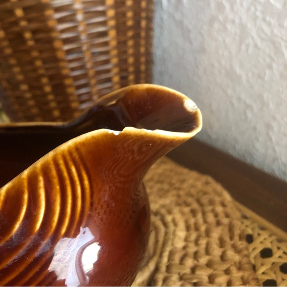 Vintage Homer Laughlin Fiesta Pottery Amber Stone Open Sauce Gravy Boat 18 oz - Picture 7 of 16